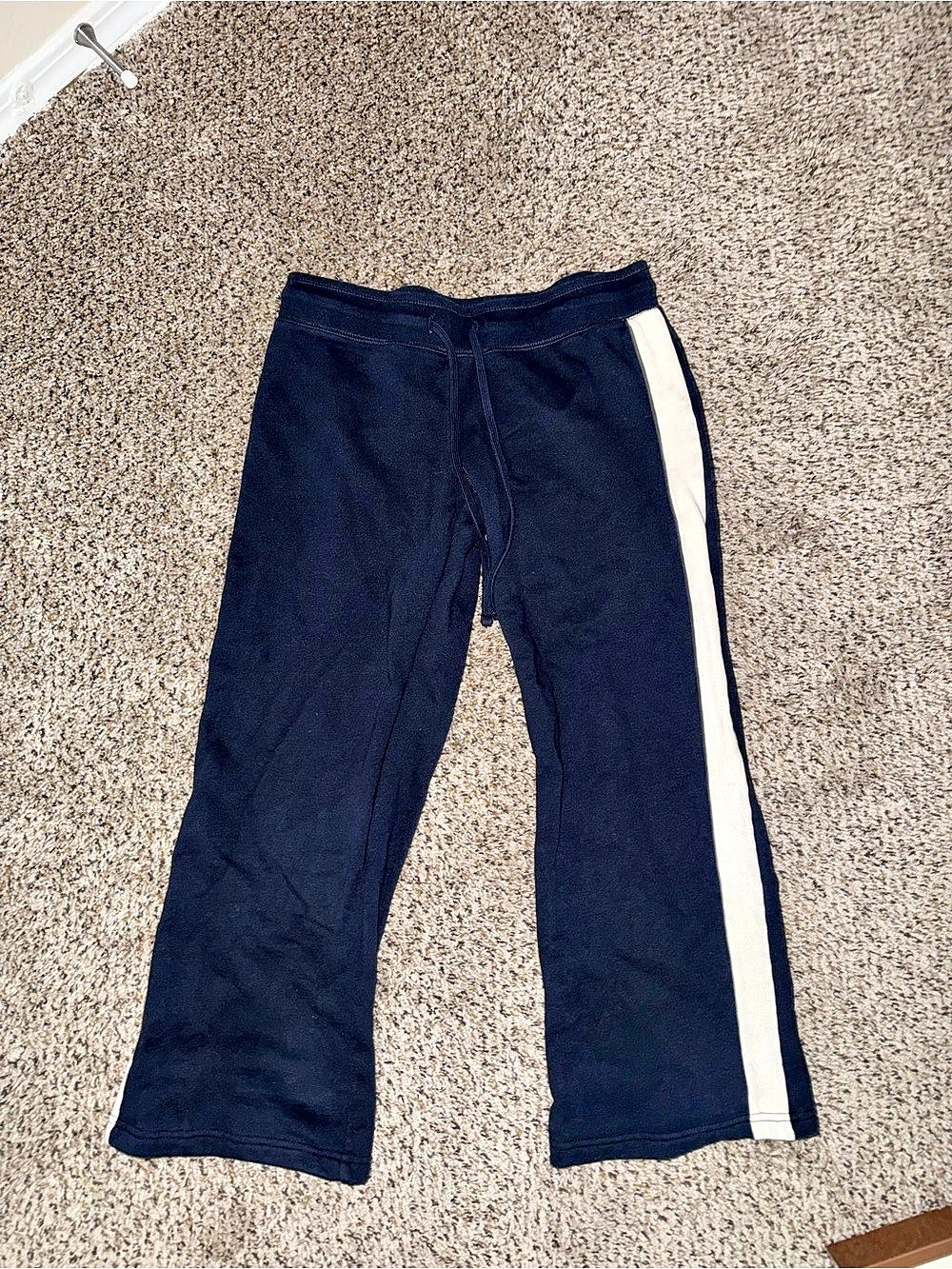 Brandy Melville Hilary Yoga Pants⭐️ Never worn⭐️ Navy with Side Stripe⭐️
